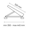 Konstrukce na střechu (lakovaná) - parametry Konstrukce na střechu (lakovaná)