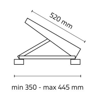 Konstrukce na střechu (lakovaná) - parametry Konstrukce na střechu (lakovaná)