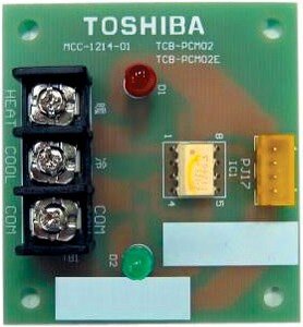 VRF Přísl. OUT | Ext.vstupy OUT (ON/OFF; COOL/HEAT; noční provoz; antisnow) | TCB-PCMO4E VRF Přísl. OUT | Ext.vstupy OUT (ON/OFF; COOL/HEAT; noční provoz; antisnow) | TCB-PCMO4E