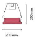 Pryžová podstava zvyšovací o 95mm (2ks) - parametry Pryžová podstava zvyšovací o 95mm (2ks)