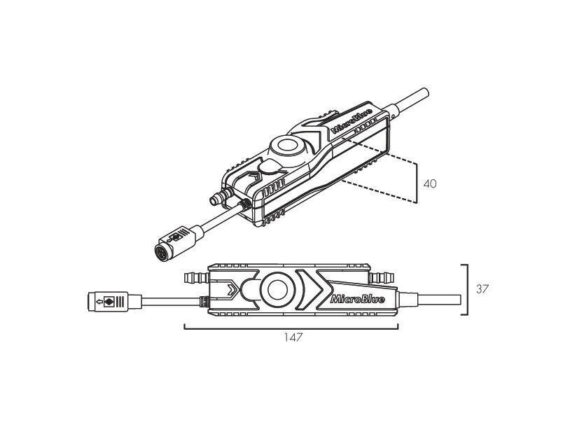 Čerpadlo MICROBLUE - rozměry Čerpadlo MICROBLUE