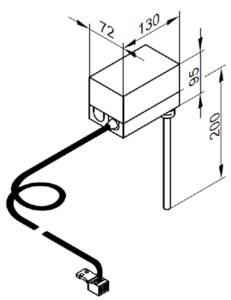 ESTIA R290 Př. | Termostat ponorný (jímkový), vč jímky R 1/2“x 200 mm ESTIA R290 Př. | Termostat ponorný (jímkový), vč jímky R 1/2“x 200 mm
