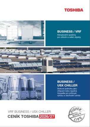 KLIMA-CLASSIC Ceník Toshiba 2026/27 BUSINESS (Ceny KČ + EUR, od 1.4.2026)