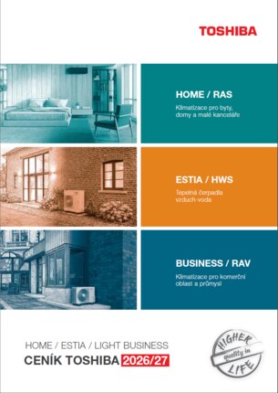 KLIMA-CLASSIC Ceník Toshiba 2026/27 HOME (Ceny KČ + EUR, od 1.4.2026)